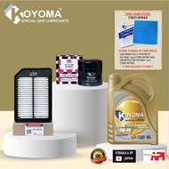 PERODUA AXIA 2017year, BEZZA 1.0 AIR FILTER + ORI OIL FILTER +KOYOMA 5W40 FULLY SYNTHETIC ENGINE OIL