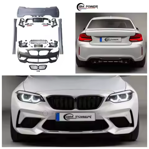 FOR BMW 2 Series F20 F22 M2 F87 M2C CS Style Front Rear Bumper Assembly Body Kit
