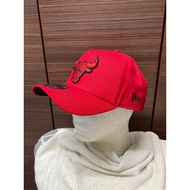 NE 9 Forty A Red Cap Chicago Bulls Baseball Cap Adjustable Snapback