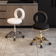 Makeup Stool Lift Hair Salon Dedicated Beauty Stool Big Work Stool Rotating Barber Shop Pulley Lift 