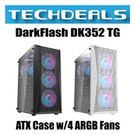 DarkFlash DK352 TG ATX Case w/4 ARGB Fans