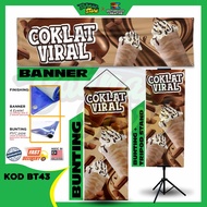 Bunting Banner produk / perkhidmatan anda  High quality printing - BT 43