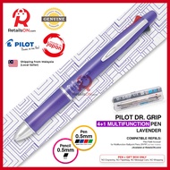 Pilot Dr. Grip Multifunction Pen with Pencil (4+1) - 0.5mm (EF) - Lavender / Dr Grip / {ORIGINAL} / 