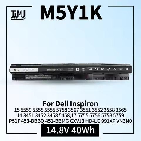 M5Y1K Battery for Dell Inspiron 15 3000 5000 Series 5559 5558 5555 3567 3551 3552,14 3451 3452 3458 
