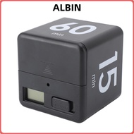 ALBIN Flip Timer, ABS Black Red Countdown Timer, Portable Gravity Sensing Mini Size 15 20 30 60 Minu