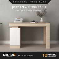 KitchenZ Jordan Series 4Ft Writing Table with Storage Office Study Table -J2007