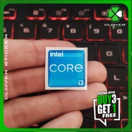 INTEL CORE i3 GEN 11 FLEXIBLE RAISED STICKERS PC STICKERS PROCESSOR STICKERS