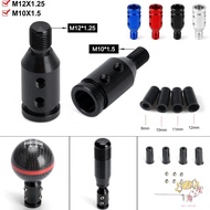 Universal Aluminum Alloy Gear Shift Knob Adapter for M10x1.5 M12x1.25 Thread