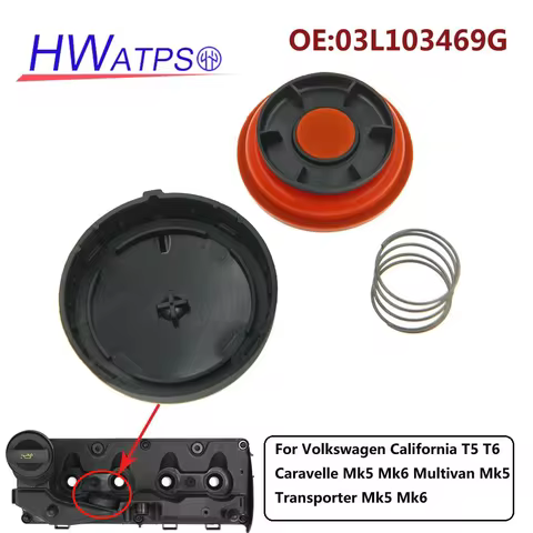 HWATPS New Engine Valve Cover For Volkswagen VW California T5 T6 Caravelle Multivan Transporter Mk5 