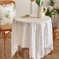 Round Tablecloth French Style Light Luxury ins Lace Tablecloth Cover Coffee Table Cloth Dining Table
