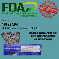 APPESAPH - Multivitamins + Buclizine + HCl + Iron (Appetite Stimulant)