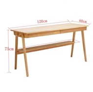 全城熱賣 - 實木書桌,電腦枱,置物架組合(原木色) 120cm#H099027005