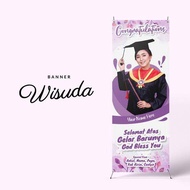 Ambil Promonya >> Banner Wisuda unik murah plus tiang