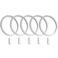 5 cái kim loại kết dính miếng dán rìa mâm bánh xe MagSafe không dây sạc Vòng đệm Tab Tương thích với