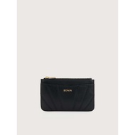 Bonia Black Liana Card Holder with Keychain