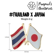 ✿ ร้านในไทยพร้อมส่ง : เข็มกลัดเซ็ทลายธงชาติไทยและประเทศพันธมิตร | THAILAND FRIENDSHIP FLAG Enamel Br