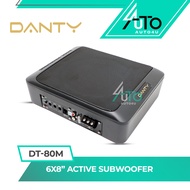 Danty DT-80M 6x8 Inch Car UnderSeat Super Slim BassPro Active Subwoofer Built In Amplifier Speaker