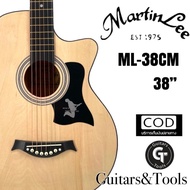 Acoustic Guitar | Electric Good Quality There Is A Steel Neck. Size 38 Inches |Martinlee ML-38CM|Sma