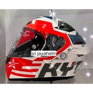 HELM KYT TT COURSE FUSELAGE WHITE/RED