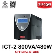 UPS 800VA/480W ICT-II หน้าจอดิจิทัล สินค้าเกรดไอซีที แบตภายใน 12V.7.8แอมป์ สุดคุ้มค่า ประกัน 2 ปี มี