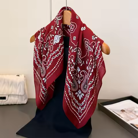 Luxury Cotton Feeling Shawl Square Scarf 68*68cm Women Hijab Fashion Wrap Neckerchief Female Hair Ba