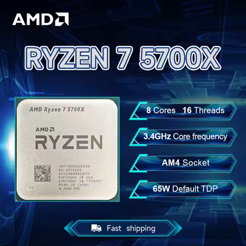 NEW AMD Ryzen 7 5700X 3.4GHz 7NM L3=32M Processor 65W Socket AM4 8-Core 16-Thread R7 5700X DDR4 but 