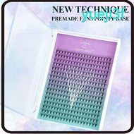YUEJI False Eyelashes, 6D Volume PBT Material Artificial Eyelashes, Professional Grade 8D Volume Sha