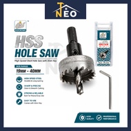 HSS Hole Saw 19MM - 40MM High Speed Steel Saw Tip Drill Bit Hole Cutter Tool Metal