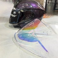 GRACSHAW G535 G838 G838-2 G555/ MHR OF946 OF939 HELMET VISOR -SILVER/ REVO BLUE-PURPLE/ CRYSTAL BLUE