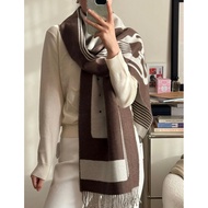 ,, • New < Belt Long Scarf > Scarf Size: 40x195cm Cashmere
