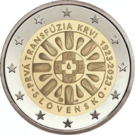 Baozhen Slovakia 2 Euro 2023 First Centennial Commemorative Coin Coin Baozhen Slovakia 2 Euro 2023 F