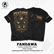 Paramesti Tshirts Kaos Jawa Pandawa Budaya Wayang Pria Distro Cewek Cowok Manual Plastisol Cotton Co