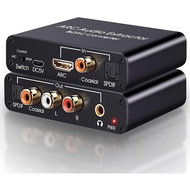 🇲🇾 HDMI ARC Adapter 192KHz DAC Converter, HDMI ARC Audio Extractor Support Digital HDMI Audio to Ana