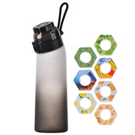 650ML Scent Flavored Water Bottle Drinking Bottle with 7 Fragrance Pods Air Water Bottle Portable Fr