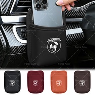 1/2pcs Car Air Vent Organizer Leather Car Phone Coin Key Card Pocket for FIAT ABARTH 500 500L 124 Sp