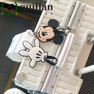 QUILLAN Cartoon Luggage Tag, Boarding Pass PVC Airplane Suitcase Tag, Soft Mickey Information Card M