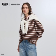 CC DOUBLE O CHIP N DALE STRIPED LONG SLEEVE POLO SHIRT Women's LONG-Sleeved Model O26WGWA169 (AW26 A