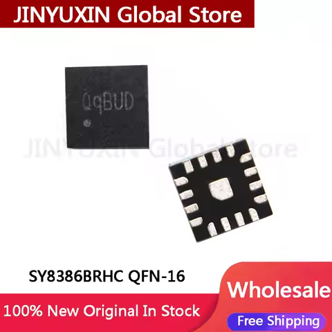 5Pcs 100% New SY8386B SY8386BRHC Silk Printing QqBTB QqB QQA QQC QFN16 IC Chipset In Stock Wholesale