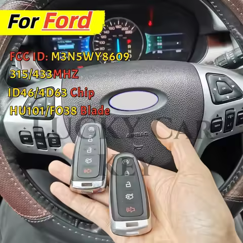 M3N5WY8609 Smart Key Chip ID46 PCF7953 4D63/4D83 315/433Mhz for Ford Focus Taurus Edge Escape Flex L