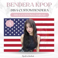 KPOP KANG HYEWON IZONE Flag KPOP Flag/ KPOP AMERICAN Flag/ KPOP Tapestry/ Kpop Tapestry/