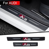 4pcs car threshold Protect Car sticker for audi A3 A4 A5 A6 A7 A8 Q3 Q5 Q7 Q8 b8 8p b6 8v b7 c7 c6 c