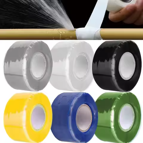 Silicone Self Fusing Tape Waterproof Stop Leaks Sealing Tapes High Temperature Resistant Insulating 