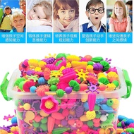 Hot Sale [Wholesale Price]Pop Bead Necklace Bracelet Beading Kit Versatile Cordless for Girls and Ch