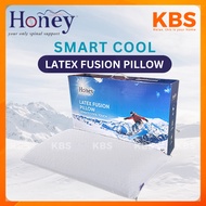 (FREE Shipping) HONEY Smart Cool Fusion Latex Pillow/ Cool Silk / Washable Cover / L60cm x W38cm x H