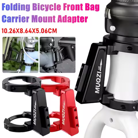 Folding Bicycle Pig Nose Pannier Adapter Bike Front Shelf Mount Carrier Adapter for Birdy Dahon SP8 