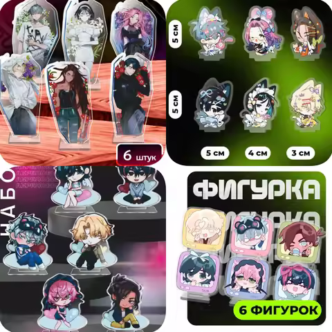 Anime Acrylic Standee Set For Alien Stage Mizi Sua Hyuna Till Ivan Luka Anime Character Decoration A