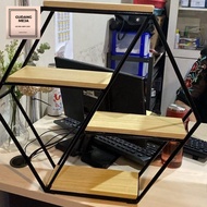 Hexagonal cake stand, cake display rack, pastry bakery