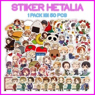 [1 Pack contains 51 pcs] Hetalia Stickers Anime Stickers - ddu-du sticker
