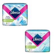 LIBRESSE Green Tea/Unscented Super Slim Pantyliners/Liner 40s (1mm) Disposable Sanitary Pad Tuala Wa