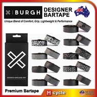 BURGH Designer Premium Handle Bartape Lightweight Roadbike Handlebar Tape Stealth Classic Pixel Look Australia LV Bartape Anti shock Tape